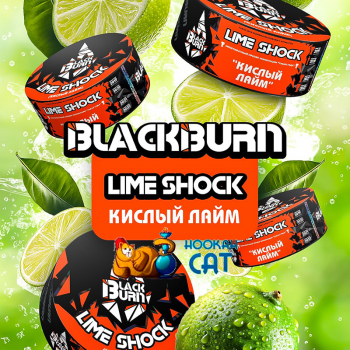 Заказать кальянный табак BlackBurn Lime Shock (БлэкБерн Кислый Лайм) 25г онлайн с доставкой всей России